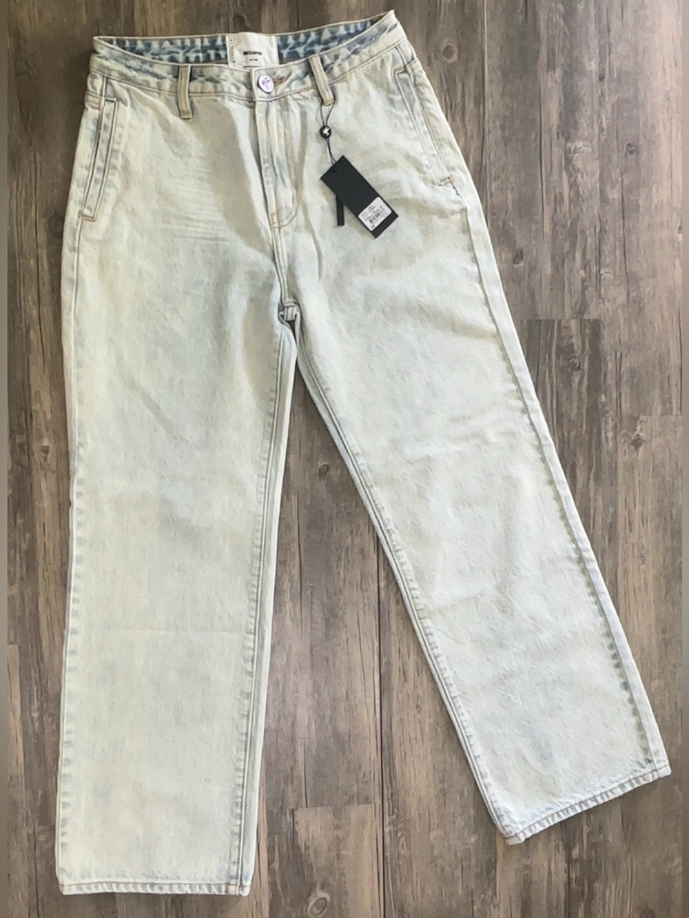 One Teaspoon  Pale Blue Straight Jeans